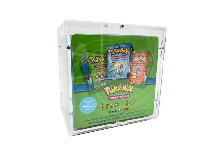 Akrylový box Pokémon Deck Box Display Case Vintage