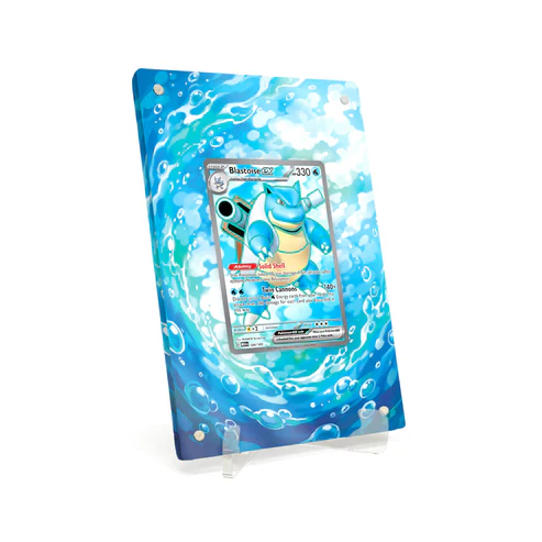 Akrylové pouzdro s rozšířenou ilustrací Pokemon Blastoise ex 151 MEW #184