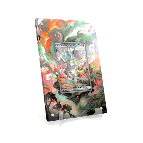 Akrylové pouzdro s rozšířenou ilustrací Pokemon Reshiram ex White Flare #166
