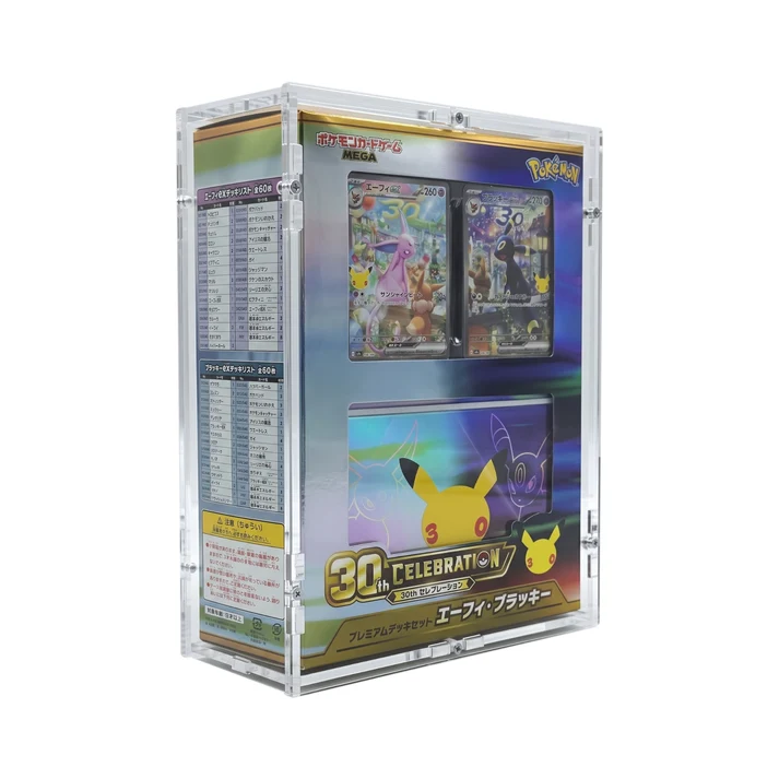 Akrylový box Japonský Pokémon 30th Celebration Premium Deck Set Espeon & Umbreon