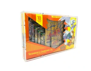 Akrylový box Pokémon Tag Team Reshiram and Charizard GX Collection