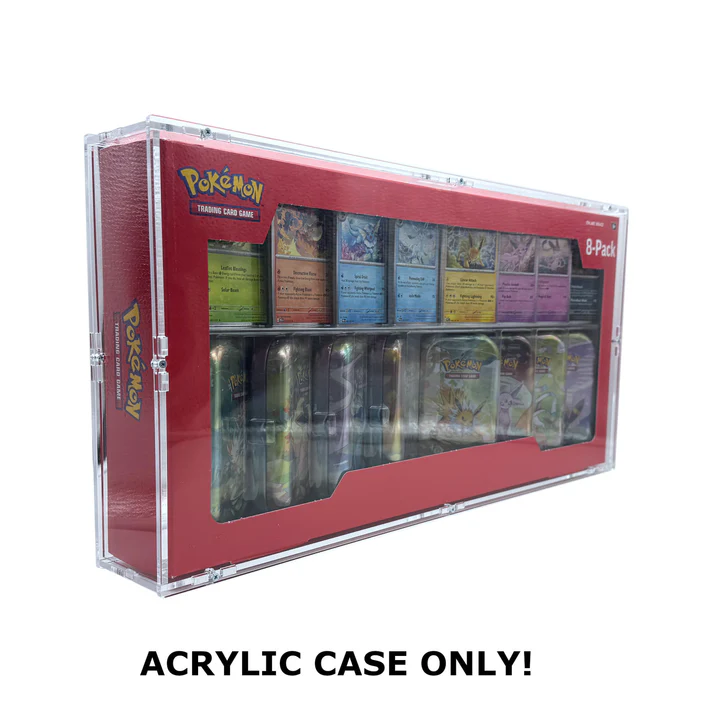 Akrylový box Pokémon Costco Prismatic Evolutions 8 Mini-Tins