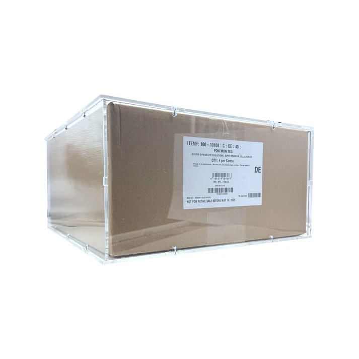 Akrylový box Pokémon 4x Display Case Super Premium Collection Prismatic Evolutions 8.5 UPC SPC