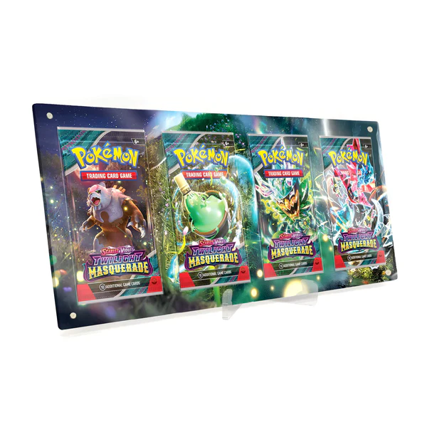 Akrylové pouzdro s rozšířenou ilustrací Pokemon boostery 4x Twilight Masquerade