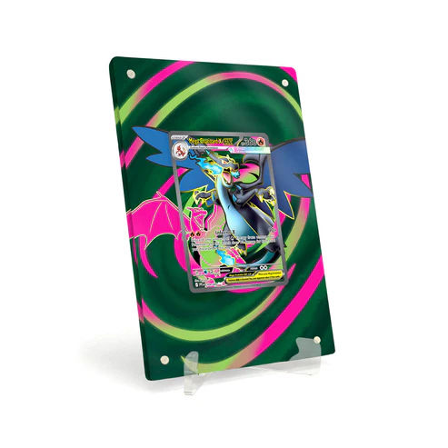 Akrylové pouzdro s rozšířenou ilustrací Pokemon Mega Charizard X ex Phantasmal Flames PFL 109
