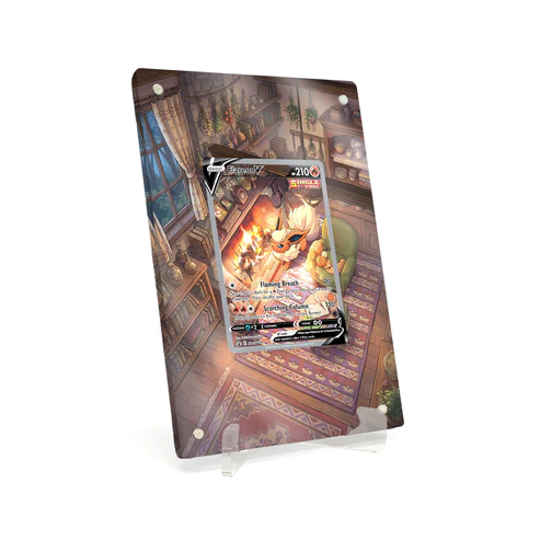 Akrylové pouzdro s rozšířenou ilustrací Pokemon Flareon V Sword-Shield Promos #SWSH179