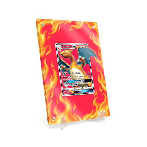 Akrylové pouzdro s rozšířenou ilustrací Pokemon Charizard-GX Sun-Moon Promos (SMP) #SM60
