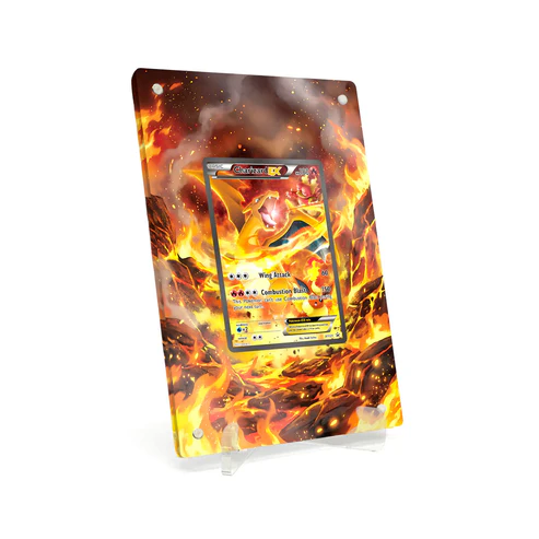Akrylové pouzdro s rozšířenou ilustrací Pokemon Charizard-EX XY Promos (XYP) #XY121