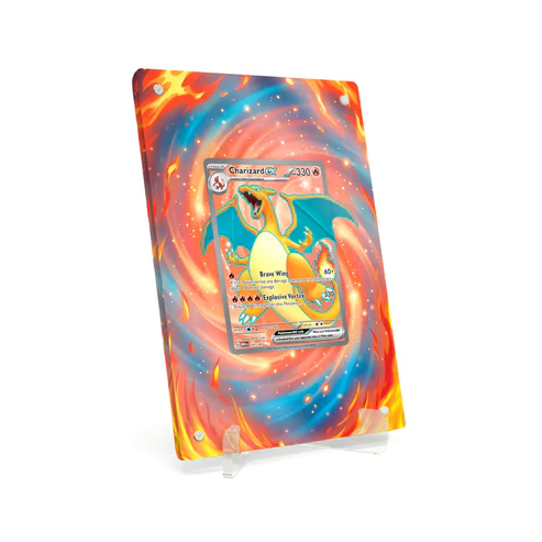 Akrylové pouzdro s rozšířenou ilustrací Pokemon Charizard ex 151 (MEW) #183