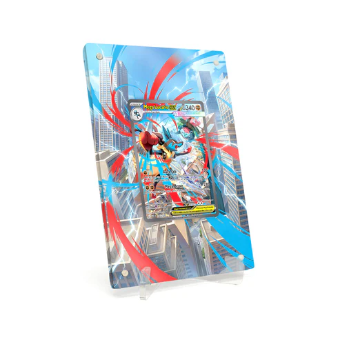 Akrylové pouzdro s rozšířenou ilustrací Pokemon Mega Lucario ex Mega Evolution MEG #179