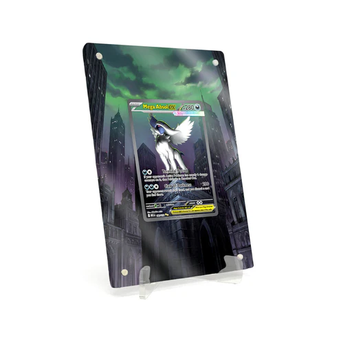 Akrylové pouzdro s rozšířenou ilustrací Pokemon Mega Absol ex Mega Evolution MEG #180