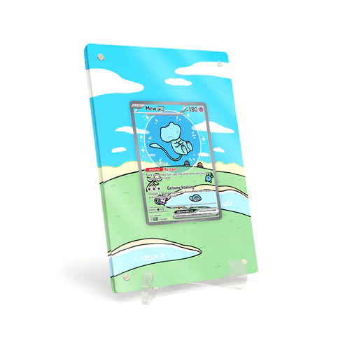 Akrylové pouzdro s rozšířenou ilustrací Pokemon Mew ex Paldean Fates PAF 232