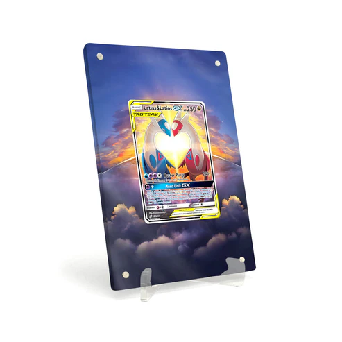 Akrylové pouzdro s rozšířenou ilustrací Pokemon Latias Latios GX Team Up TEU 170