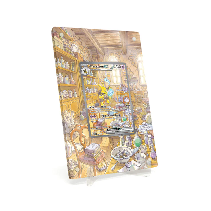 Akrylové pouzdro s rozšířenou ilustrací Pokemon Alakazam ex 151 MEW #201