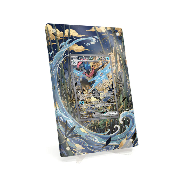 Akrylové pouzdro s rozšířenou ilustrací Pokemon Greninja ex Scarlet & Violet Promos SVP #132