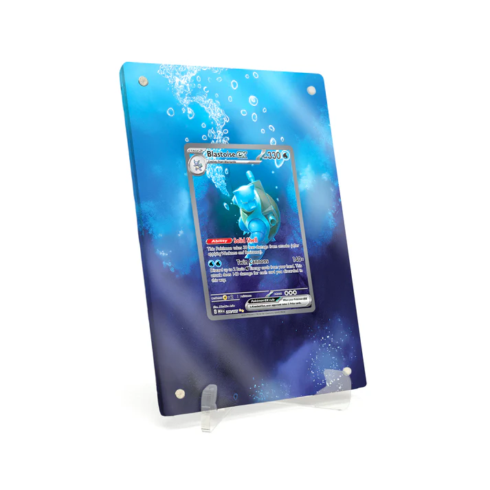 Akrylové pouzdro s rozšířenou ilustrací Pokemon Blastoise ex 151 MEW #200