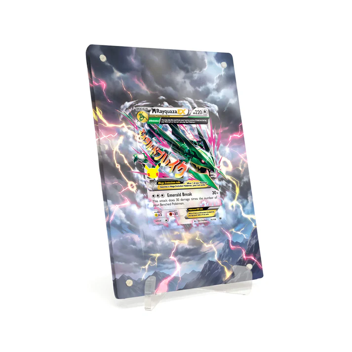 Akrylové pouzdro s rozšířenou ilustrací Pokemon M Rayquaza-EX Celebrations CEL #76