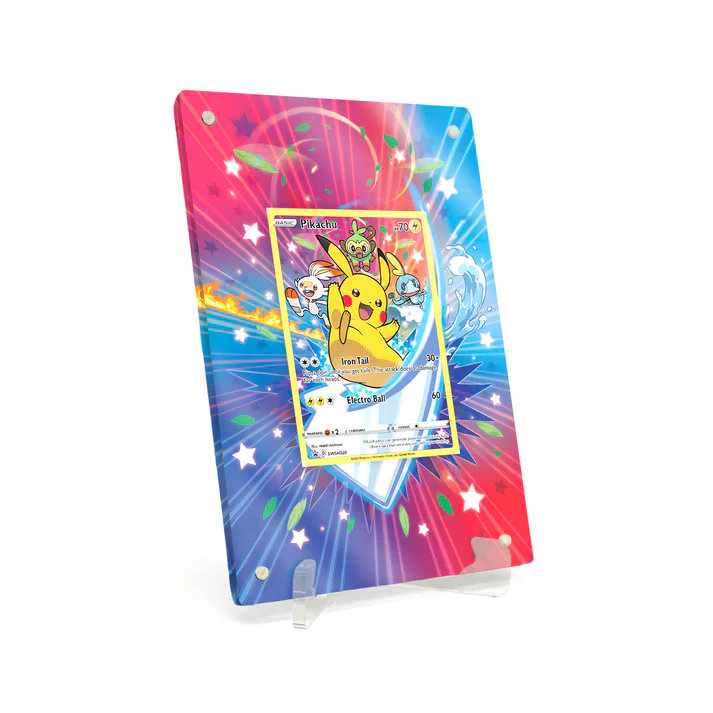 Akrylové pouzdro s rozšířenou ilustrací Pokemon Pikachu Sword & Shield Promos #SWSH020