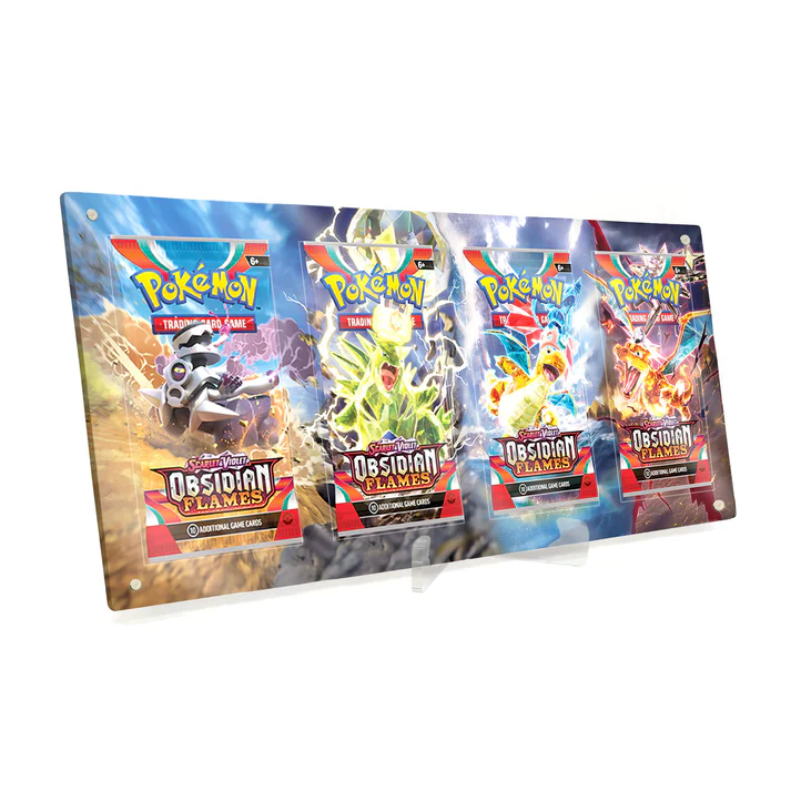 Akrylové pouzdro s rozšířenou ilustrací Pokemon boostery 4x Obsidian Flames