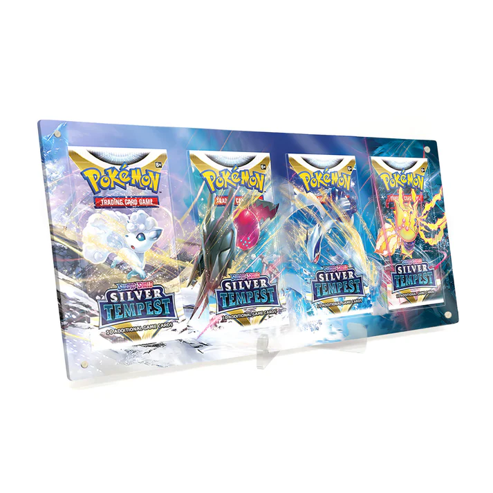 Akrylové pouzdro s rozšířenou ilustrací Pokemon boostery 4x Silver Tempest