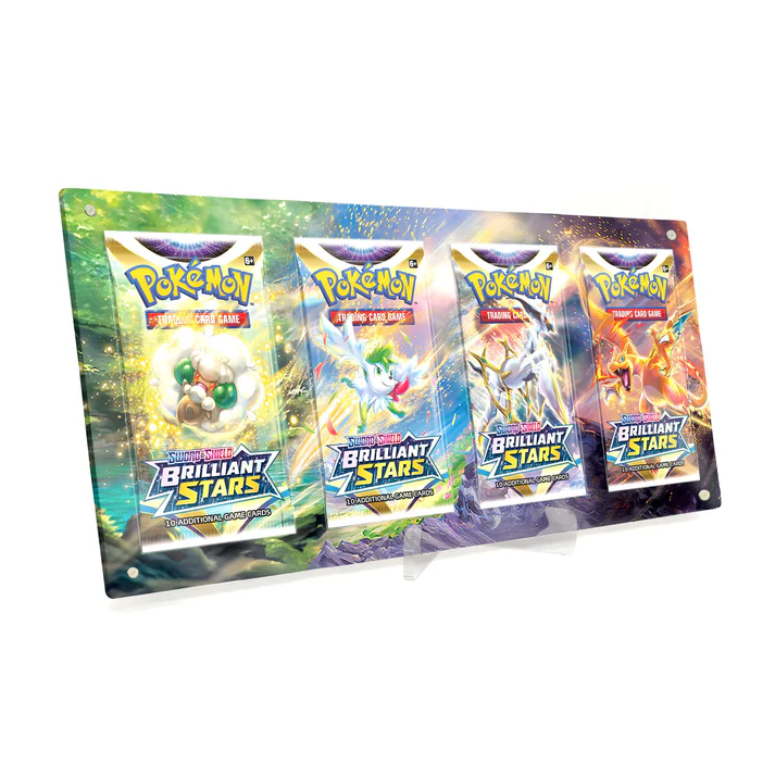 Akrylové pouzdro s rozšířenou ilustrací Pokemon boostery 4x Brilliant Stars