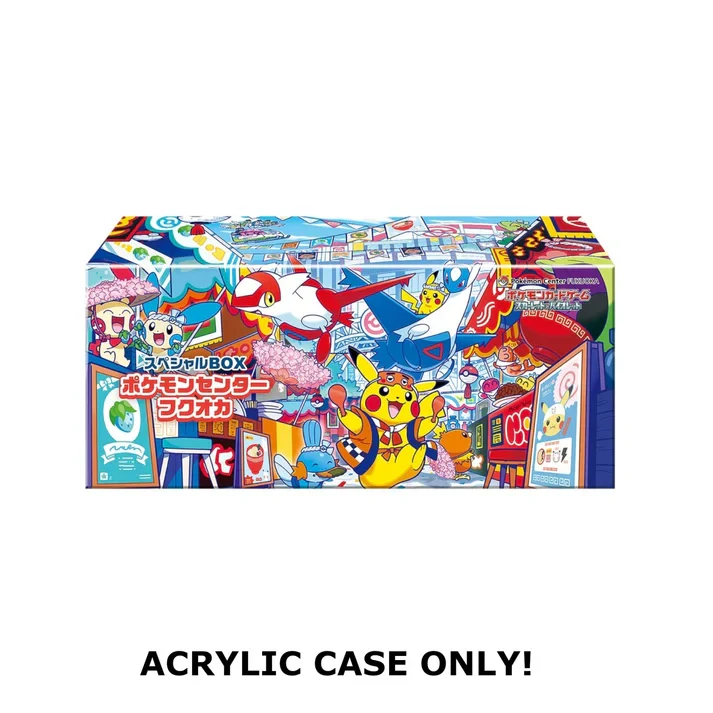Akrylový box Japonský Pokémon Center Special Box - Hiroshima Tohoku Fukuoka