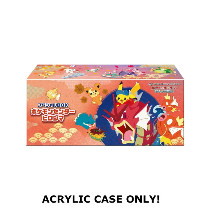 Akrylový box Japonský Pokémon Center Special Box - Hiroshima Tohoku Fukuoka